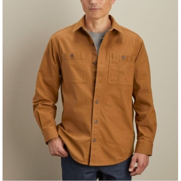 Duluth Trading Co Other - Duluth Men's DuluthFlex Fire Hose Lightweight WorkShirt Brown Tan Workwear Large